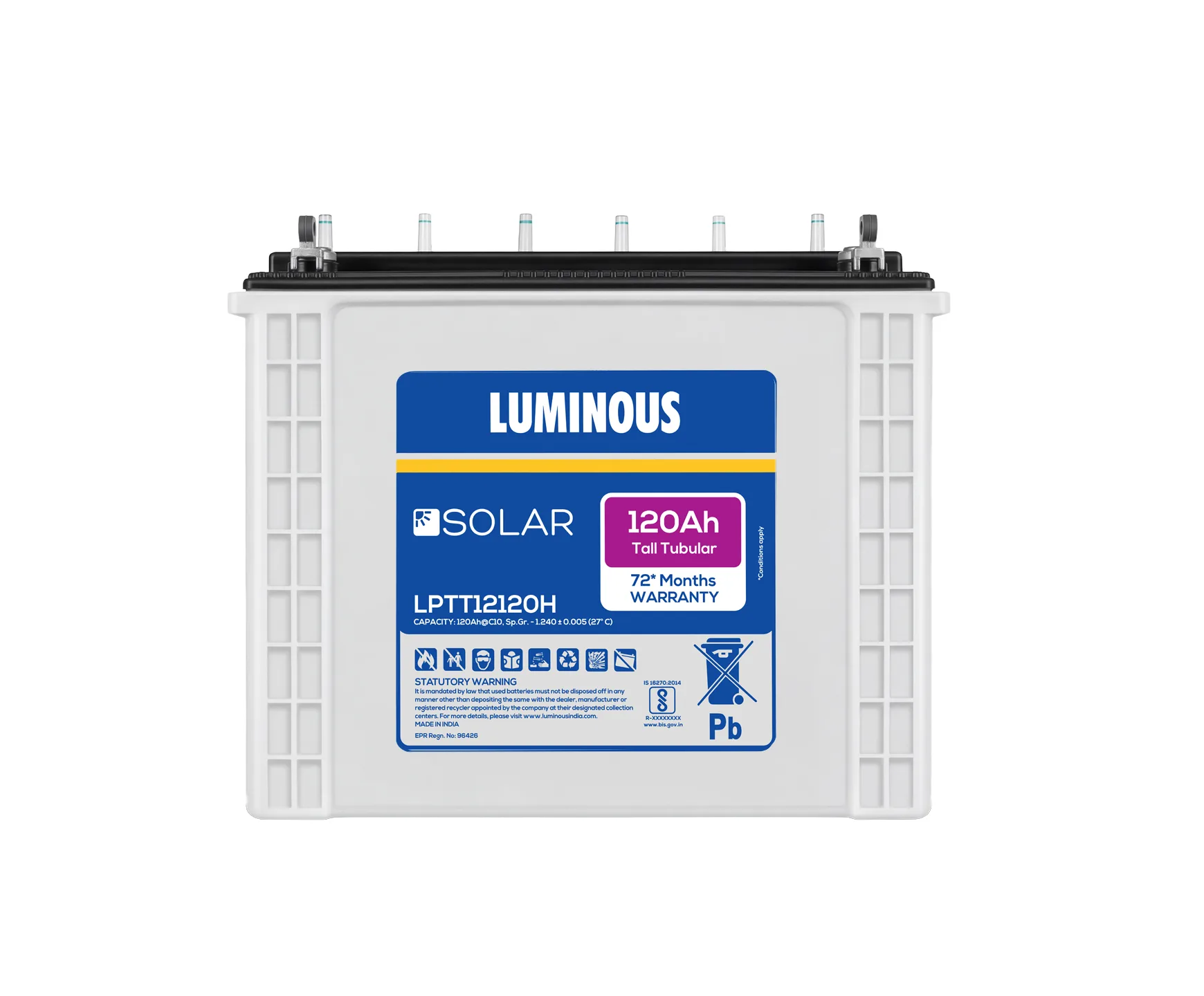 Luminous Solar Battery – LPTT 12120H