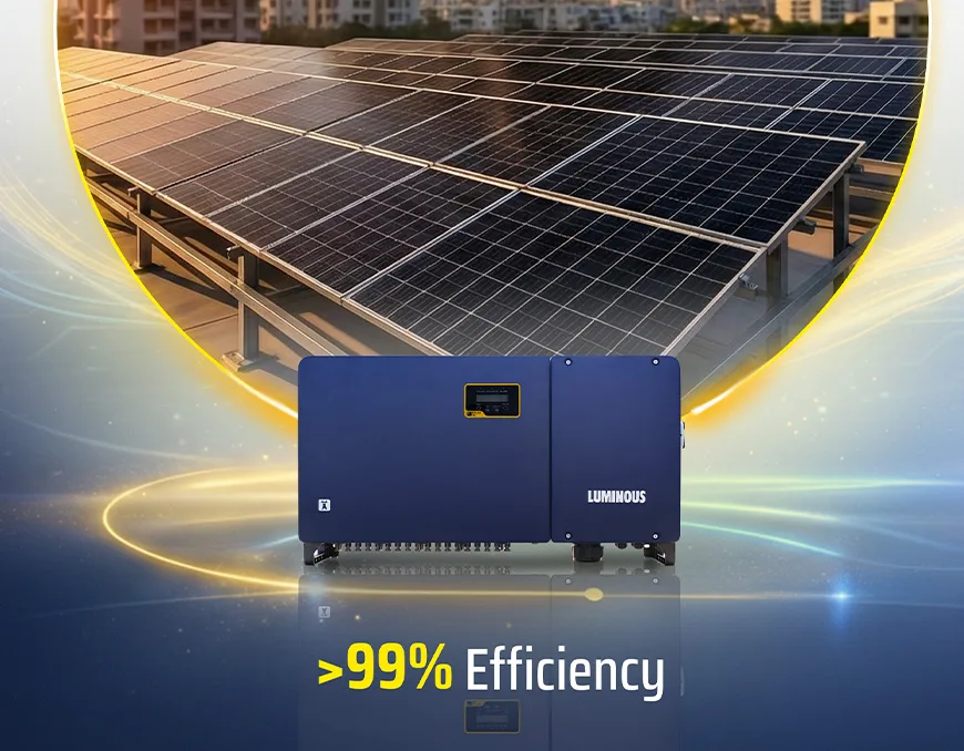 Luminous Solar Grid Tie Inverter-Nxi 380 Advanced MPPT technology Inverter Ideal for commercial and industrial use | 80kW Capacity