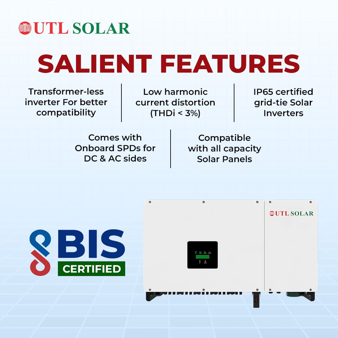 UTL On Grid Solar Inverter-UTL 125 F3 GT – GX (Pro)