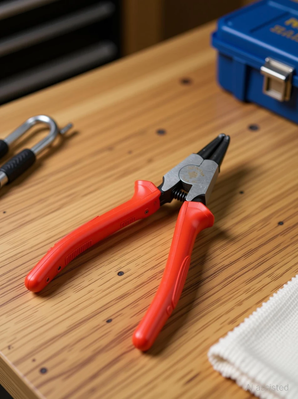 TAPARIA 1444-7C1444-7S Combination Snap Ring Plier (Length 17.78 cm)