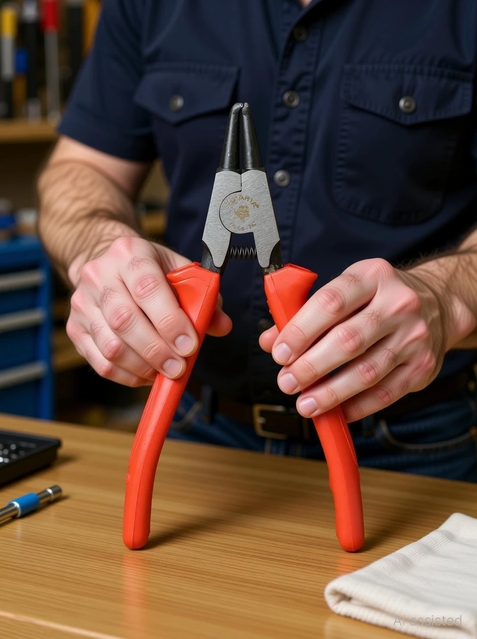 TAPARIA 1444-7C1444-7S Combination Snap Ring Plier (Length 17.78 cm)