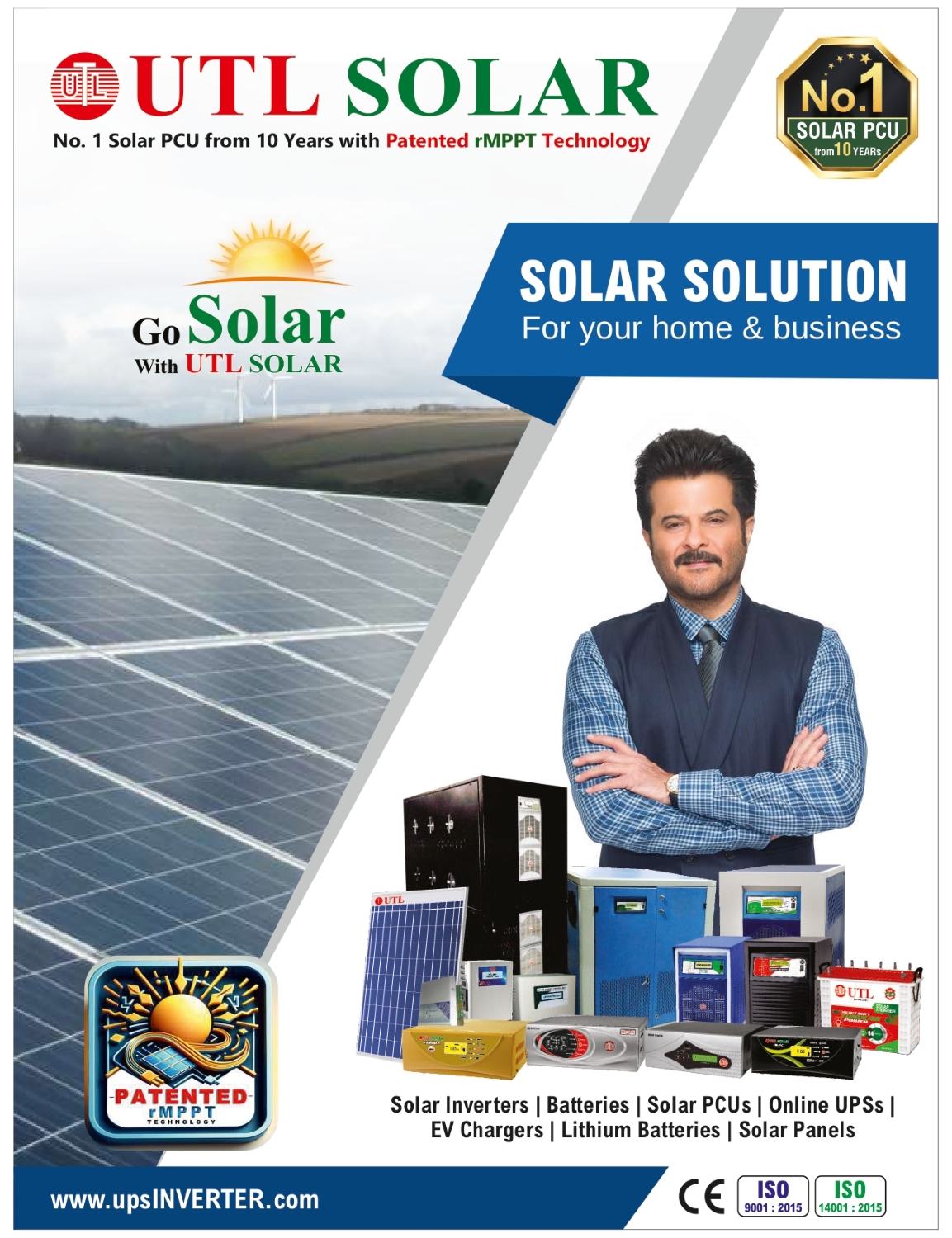 UTL ZETA PRO 50 kVA 240 V Single Phase Sine Wave PWM Off Grid Solar Inverter
