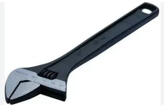 Adjustable Spanners 1173-12/1173N-12 (305MM) Black, Chrome Jaw, Steel, Hand Tool for Plumbing and Mechanical Use (pack of 1)