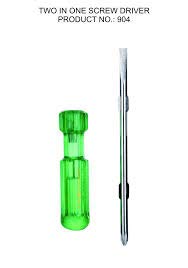 Taparia 833 I Steel (4.0 x 0.6mm) Insulated Screw Driver (Green and Yellow)