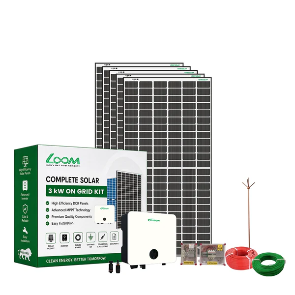 3KW On-Grid Solar System Kit – Complete Solar Solution for Homes & Small Businesses