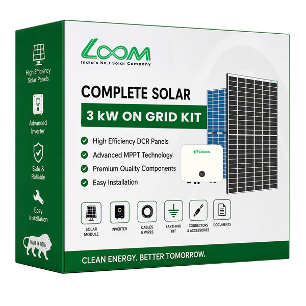 3KW On-Grid Solar System Kit – Complete Solar Solution for Homes & Small Businesses