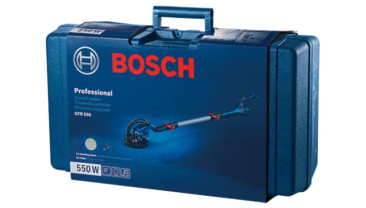 Bosch GTR 550 Drywall Sander, 550W, 215 mm, 910 rpm, UltraFlexible Head, Ceiling Suction, 4.8 kg