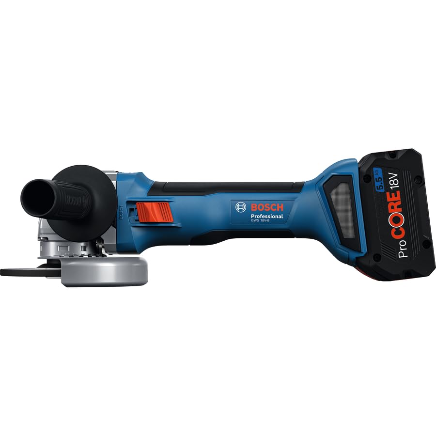 BOSCH GWS 18V-8 Professional Cordless Angle Grinder (Solo) | 800W Equivalent Power