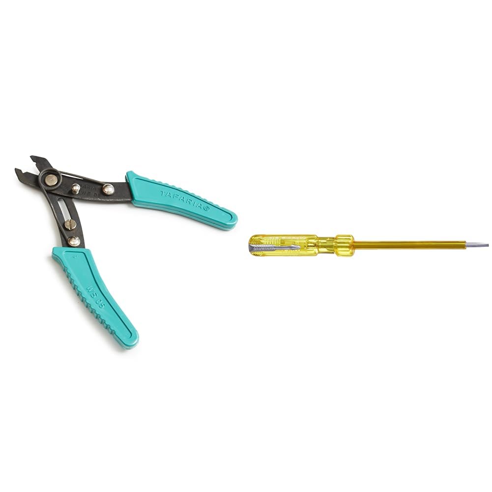 Taparia WS 05 Steel (130mm) Wire Stripping Plier (Green and Black)