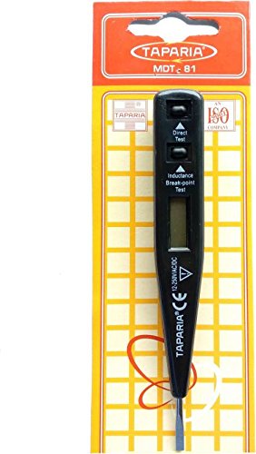 Taparia MDT 81 Digital Voltage Tester 12V-220V ACDC 2-in-1 Line & Electrical Tester Pen for Circuit Check Induction Voltage Testing LCD Display Breakpoint & Live Object Detection