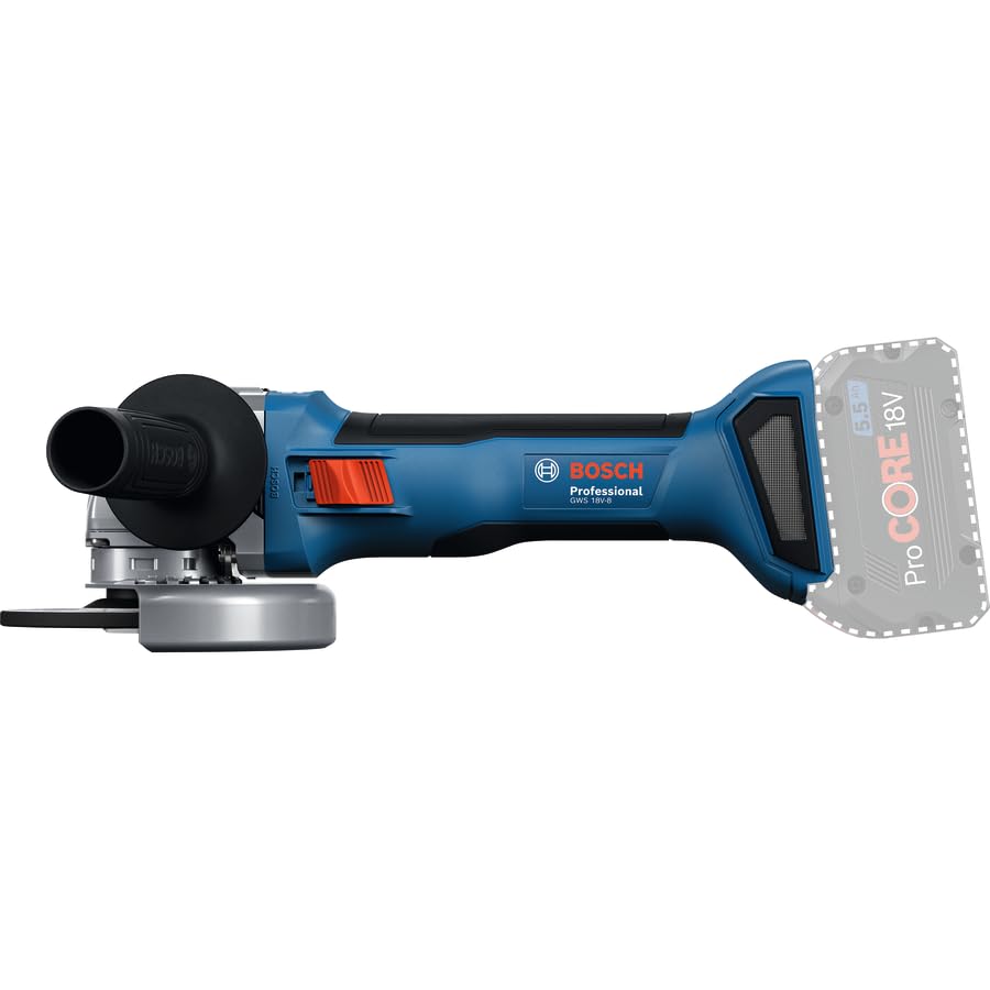 BOSCH GWS 18V-8 Professional Cordless Angle Grinder (Solo) | 800W Equivalent Power