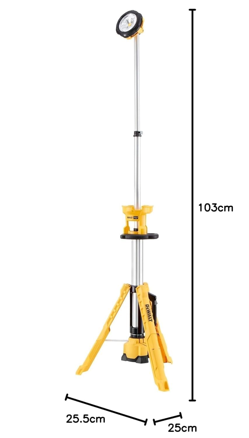 Dewalt DCL079-XJ 18V Li-ion XR Cordless LED Tripod Light with Variable 3000-1000 Lumen Output (Bare Tool)
