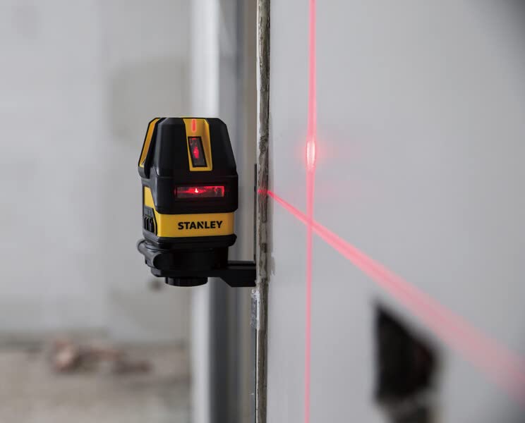 STANLEY STHT77514-1 Plastic Multiline Laser with 2AA Batteries for Home, DIY & Professional Use, 1 Year Warranty