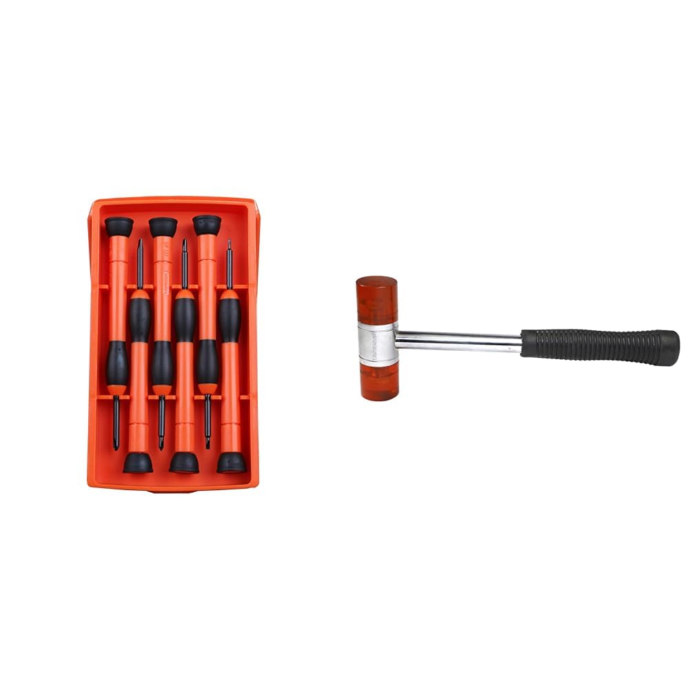 Taparia PSFP-6 Precision Screw Driver Set, Orange & Black, 6 Pieces