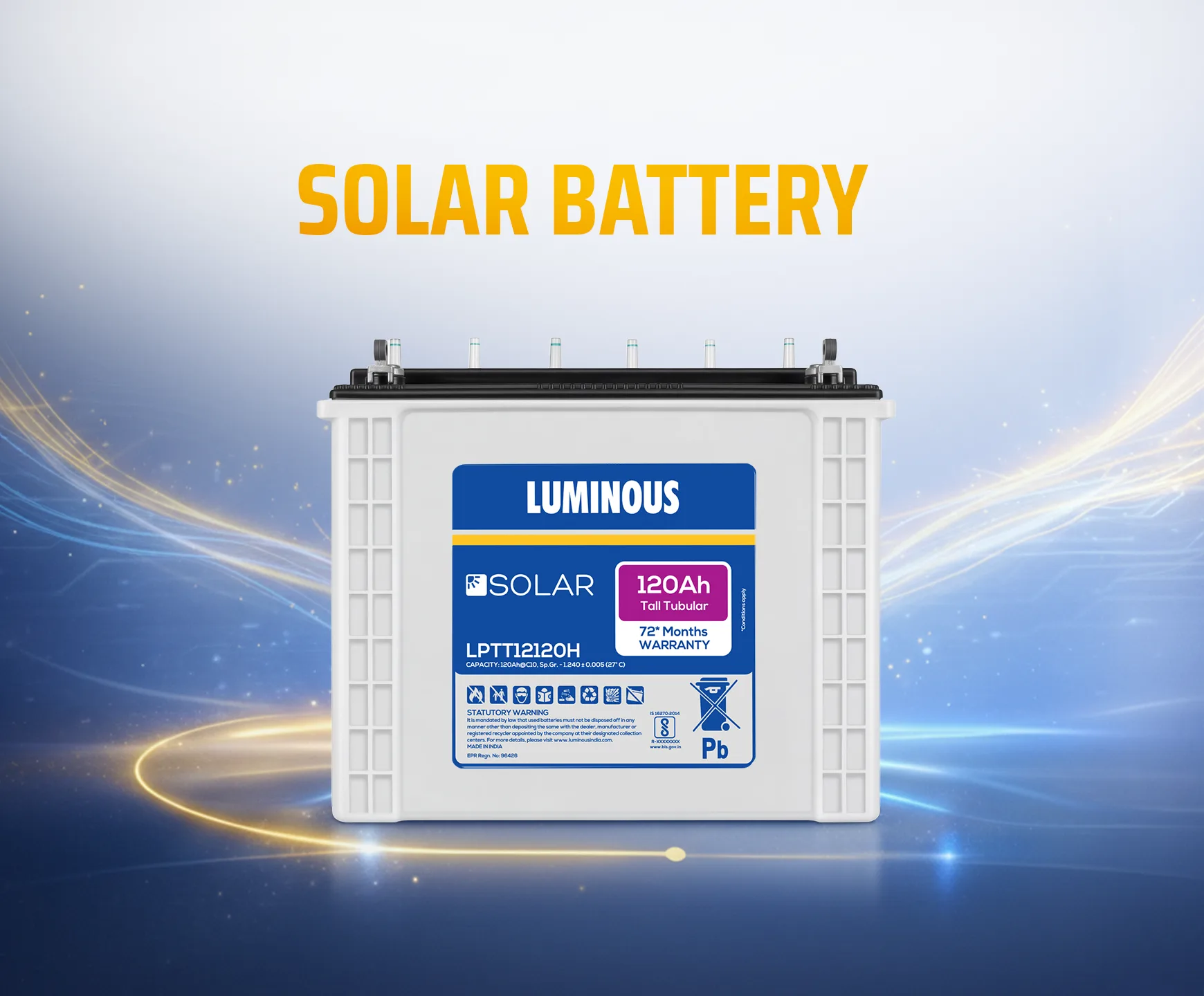Luminous Solar Battery – LPTT 12120H