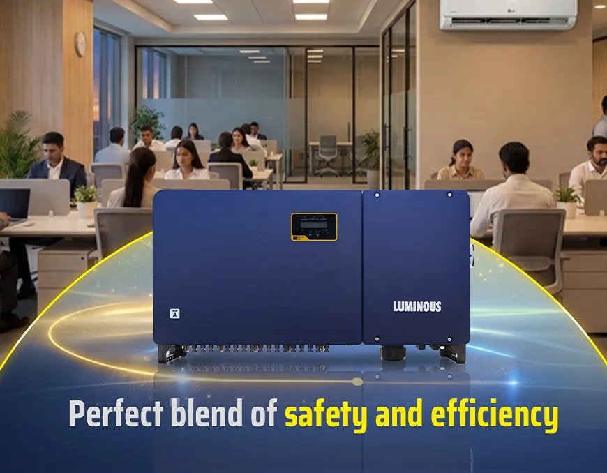 Luminous Solar Grid Tie Inverter-Nxi 380 Advanced MPPT technology Inverter Ideal for commercial and industrial use | 80kW Capacity