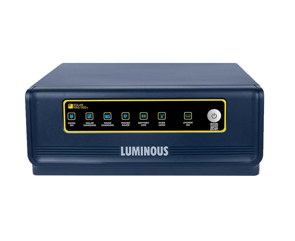 Luminous Single Phase Off-Grid Pure Sine Wave Solar Inverter, PWM and iSOT Technology, Customized Saving Modes, Supports up to 850Wp Panels, LCD Display