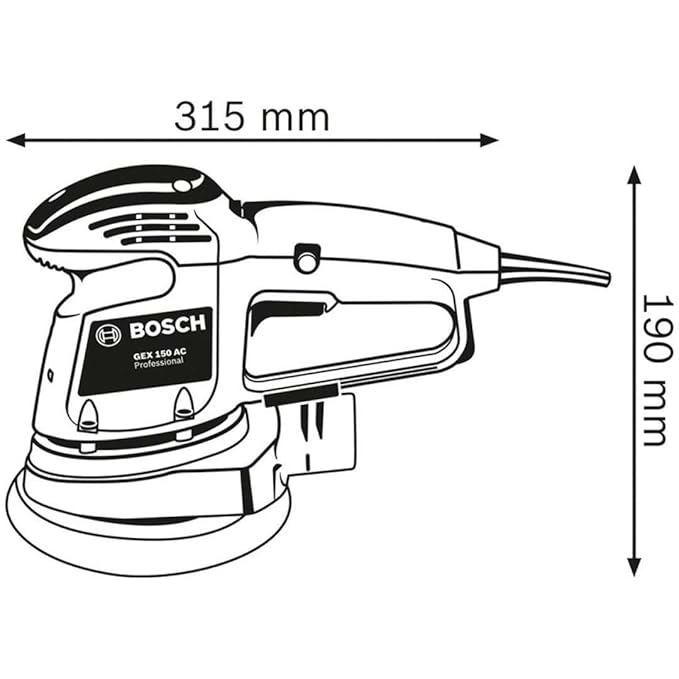 Bosch Professional GEX 34-150 Random Orbital Sander 6