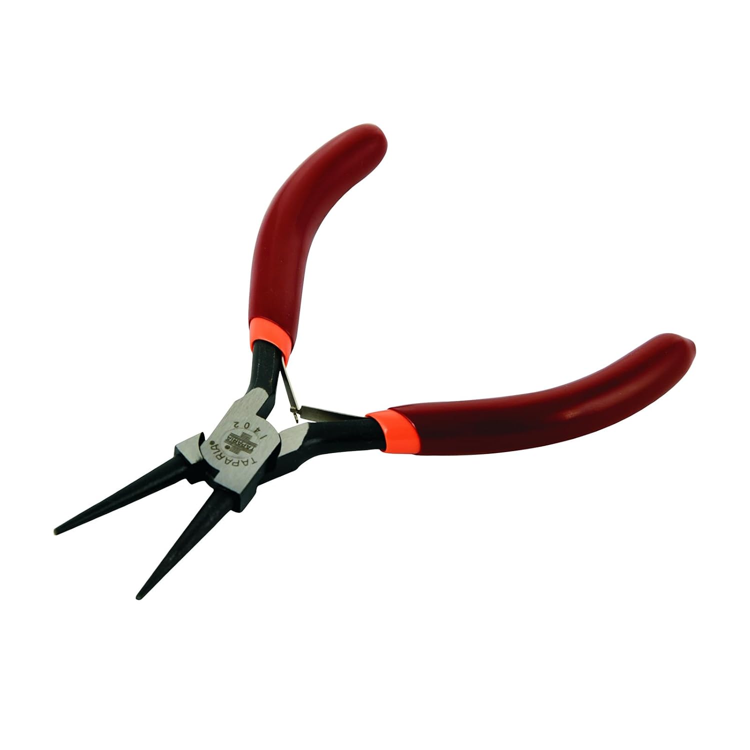 Taparia 1402 4.92 inch 125 mm Round Nose Mini Pliers dip Coated Sleeve, Brown