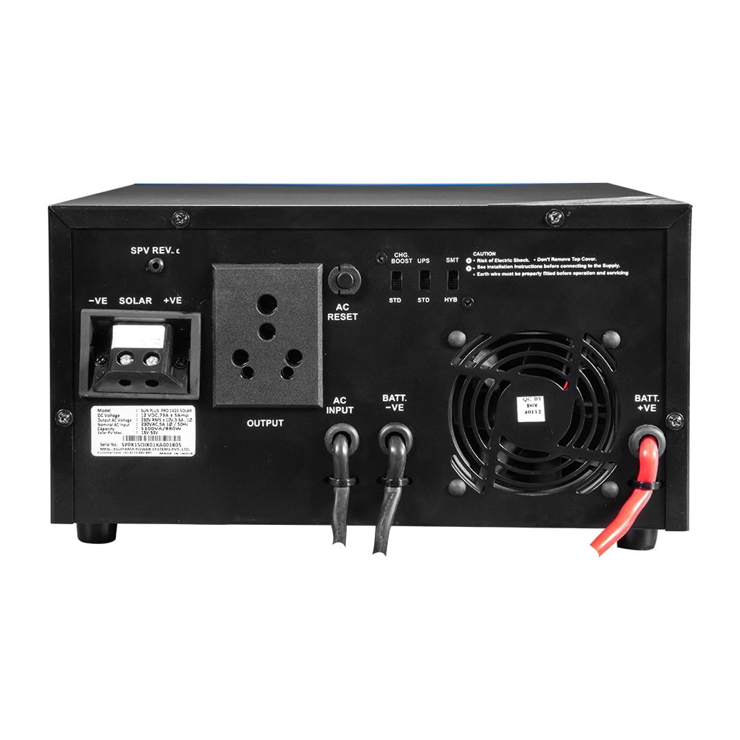 UTL Sun Plus Pro 1420 Inverter for Home, Office & Shops MPPT Solar Inverter Supports 1 Inverter Battery LED Display Easy Installation