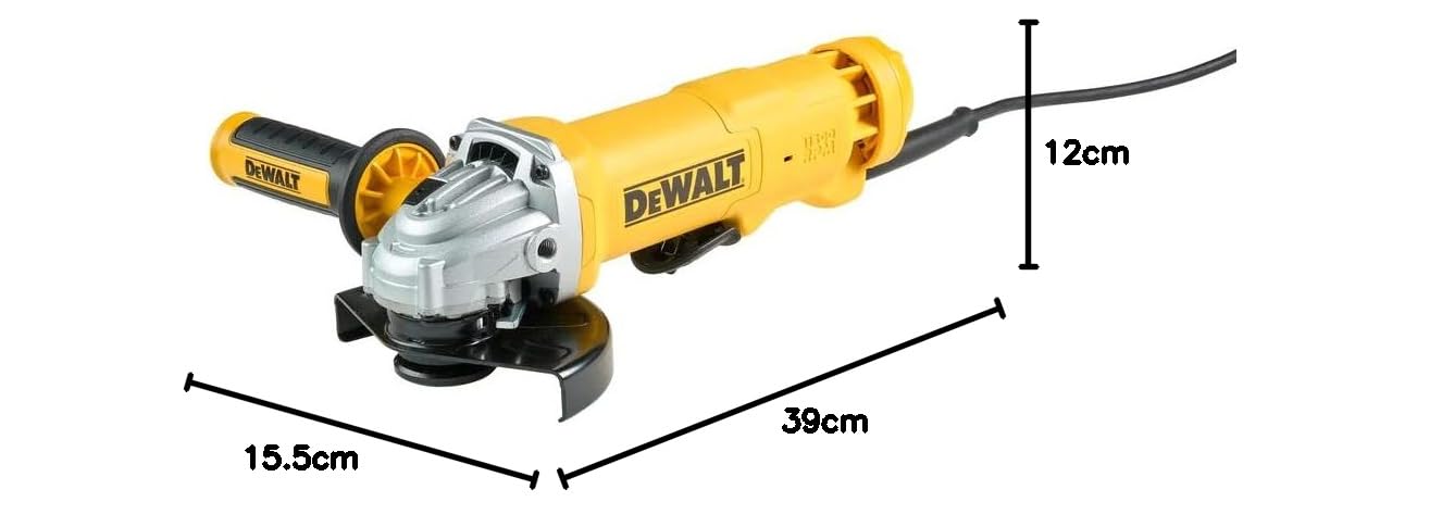 DEWALD DWE4233-QS 1400W 125mm Paddle Switch Angle Grinder