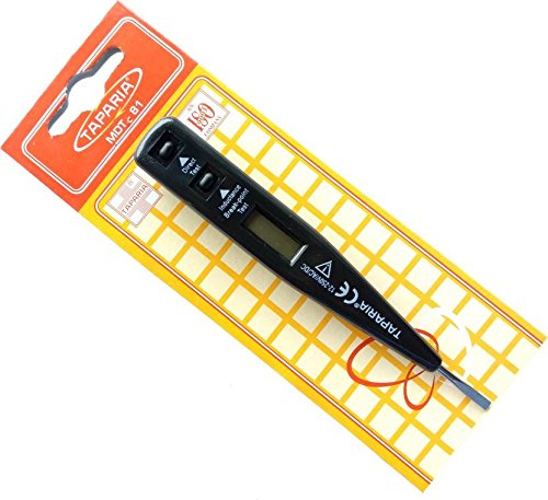 Taparia MDT 81 Digital Voltage Tester 12V-220V ACDC 2-in-1 Line & Electrical Tester Pen for Circuit Check Induction Voltage Testing LCD Display Breakpoint & Live Object Detection