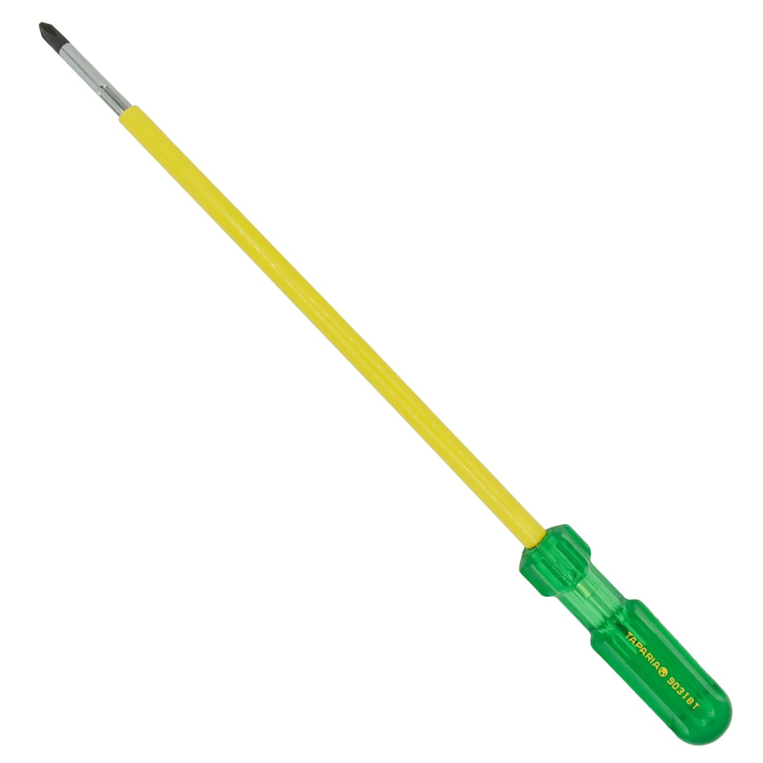 Tapria 903 IBT, Insulated 2 in 1 Screwdriver with Magnetic Blackened TipOverall Length 300 mm Blade Length 250 mm Tip Size -Star Ph2 x Slotted 6.0 Suitable for Home DIY Professional