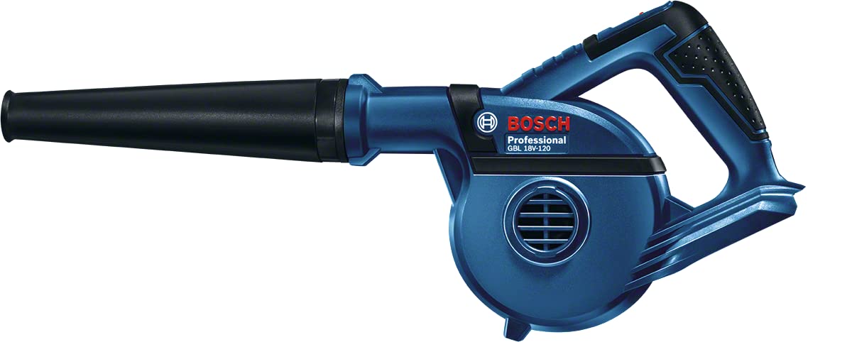 Bosch GBL 18V-120 Heavy Duty Cordless Air Blower (Solo Tool), 270 Km/h, 17,000 rpm, 1.1 Kg (18V Batteries and Chargers sold