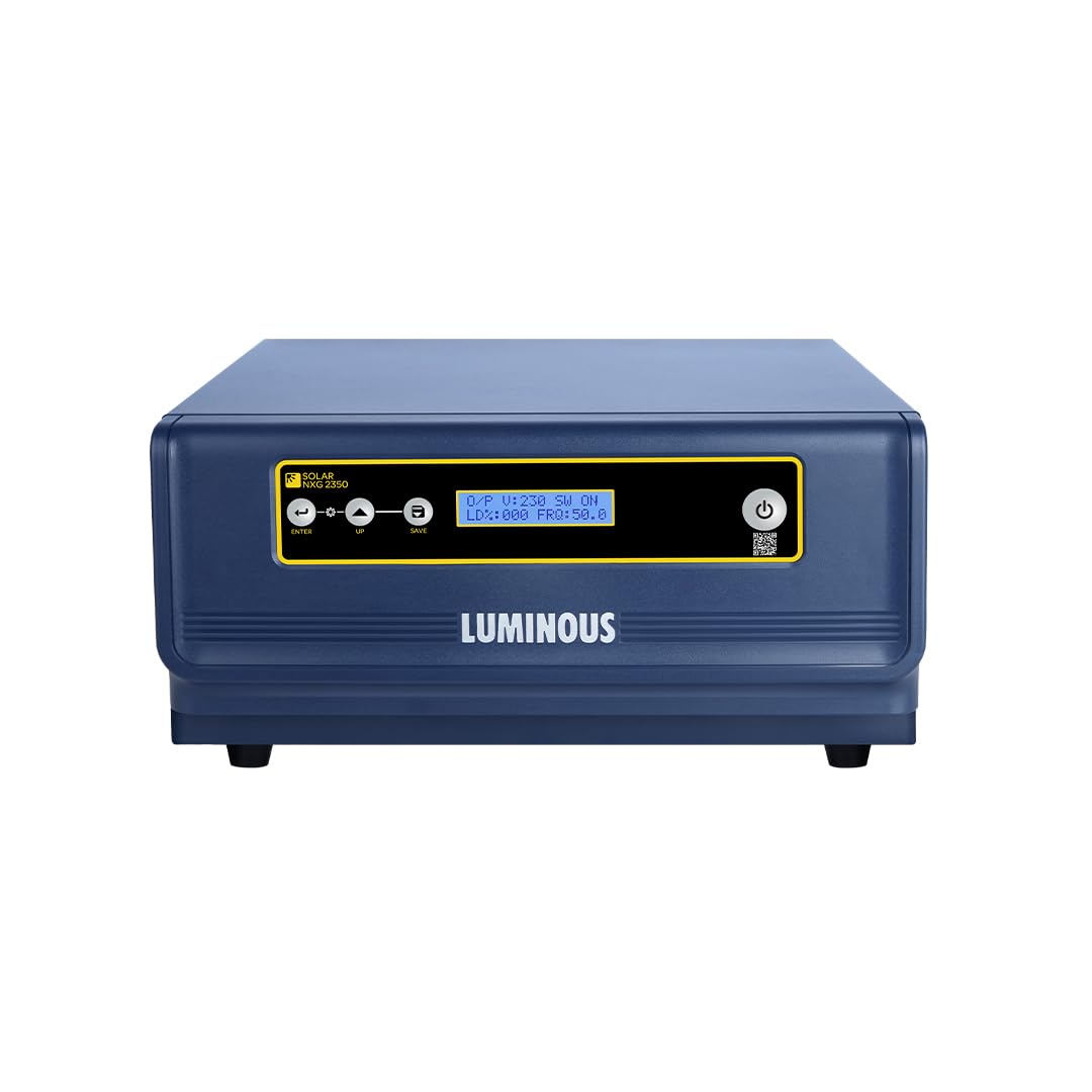 Luminous NXG 2350e Solar Inverter for Home, Office & Shops | 2000VA Pure Sinewave with ISOT Technology | Intelligent Load Sharing | Reliable Power Backup