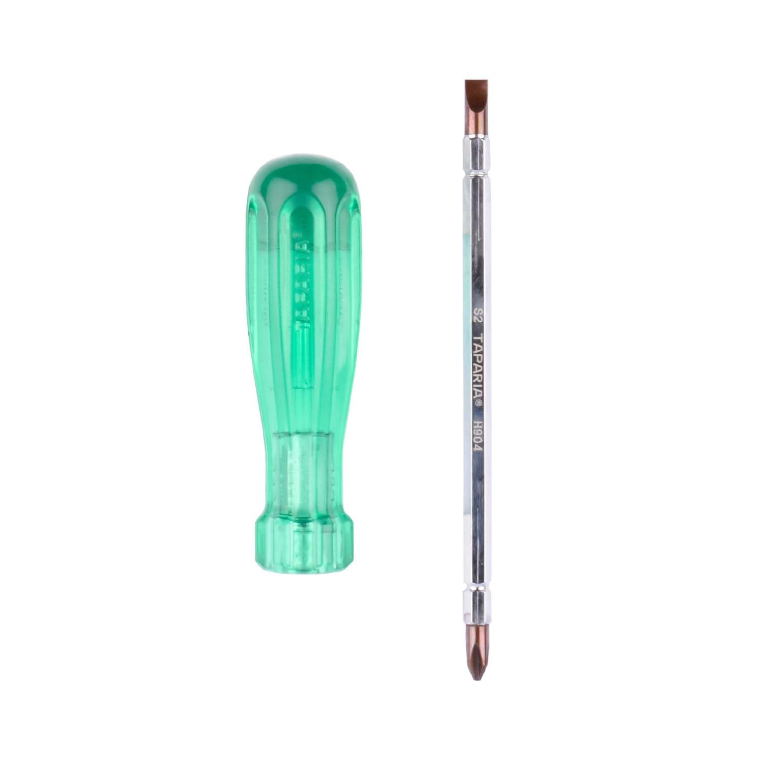 Taparia 4 Hex Shank 2 Way Screwdriver (H 904), Green,1 Pc