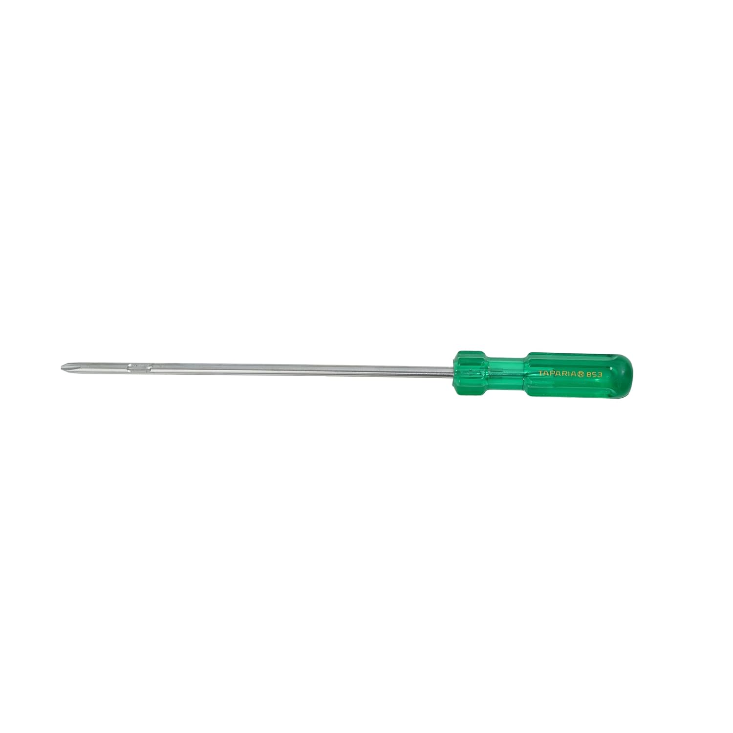 Taparia 853 Two in One Screwdriver (200mm Blade, 6mm Dia, Green Handle)-Reversible Flat Head & Phillips Tip-High Grade Steel Construction-Professional Tool for Electricians, Carpenters, DIY