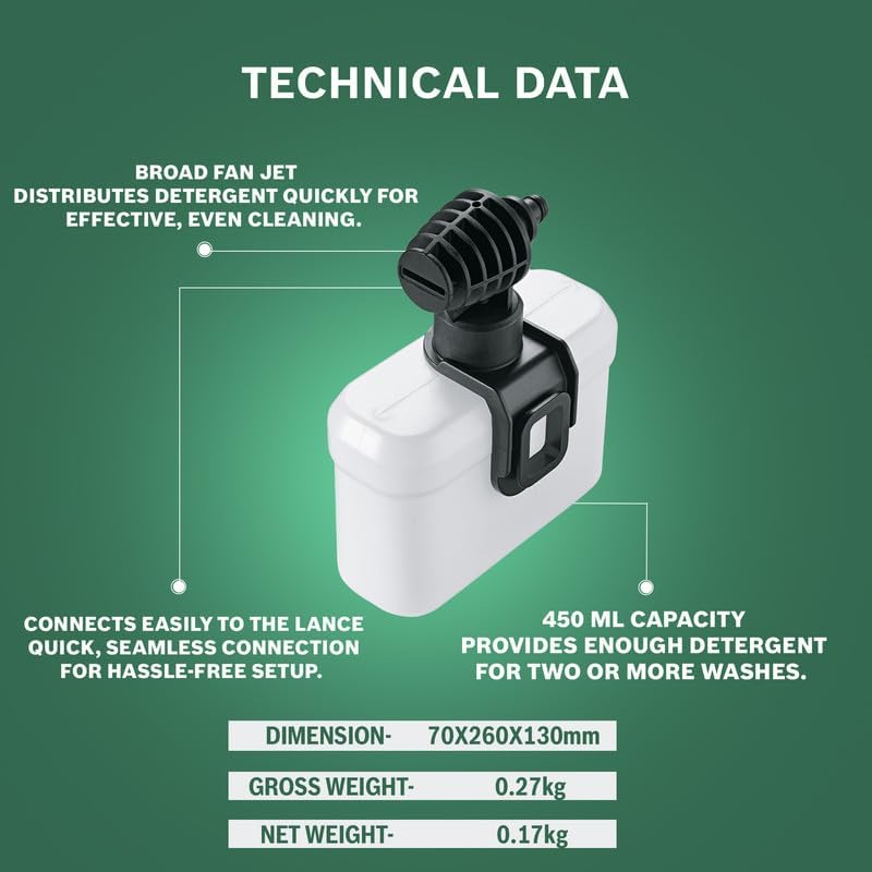 Bosch F016800509 Foam Nozzle for High Pressure Washers