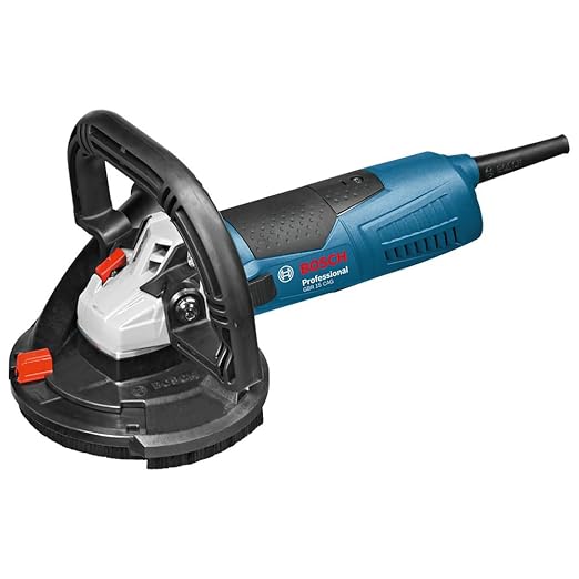 Bosch GBR 15 CAG Heavy Duty Concrete Grinder, 1,500W, 9,300 rpm, M14, 125 mm, Constant Speed, Bosch Click & Clean System