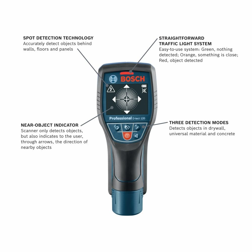 Bosch D-TECT120 Wall and Floor Detection Scanner