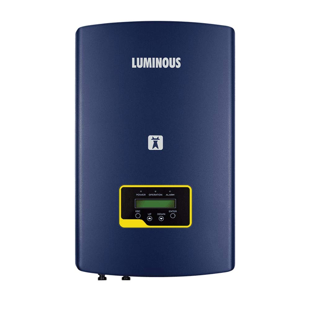 Luminous Single Phase Grid-Tie Inverter 5kW Rated Capacity, MPPT Technology, Anti-Islanding Protection, Smart IV Curve Diagnosis, Remote Monitoring, LCD Display