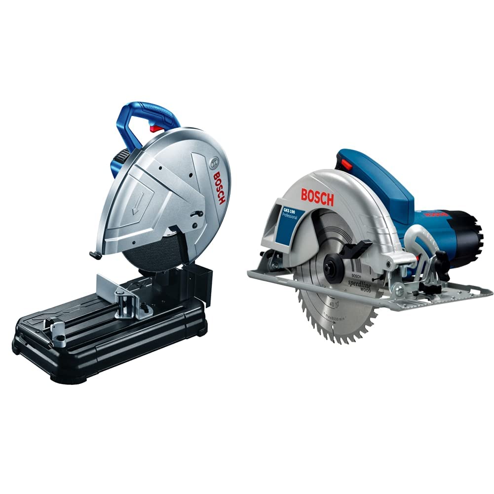 Bosch GCO 220 Corded Electric Metal Cut OffChop Saw, 2,200W, 3,800 rpm, Robust Base, 355 mm Cutti