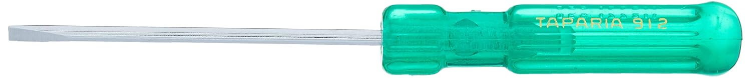 Taparia 912 Steel (3.5 x 0.5mm) Flat Tip Screw Driver (Green and Silver)+Taparia 855 Steel Philips Tip No.2 Stubby Screw Driver (Green and Silver)