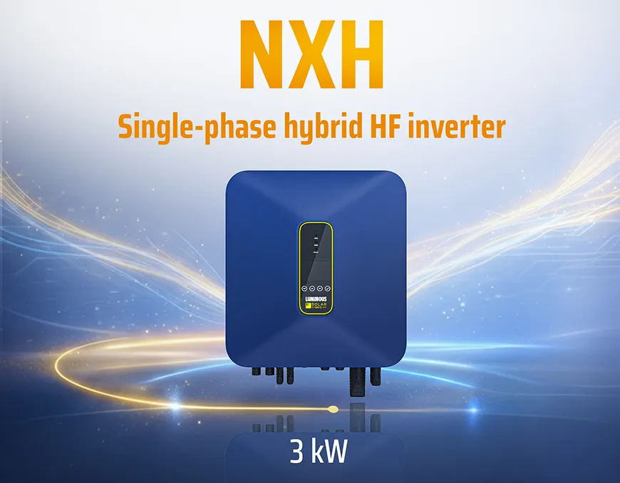 Luminous NXH 1P Hybrid HF NXH 130 A48 Solar Inverter for Home, Office & Shops – High Efficiency Hybrid Solar Inverter with Wi-Fi Monitoring & Lithium Battery Support