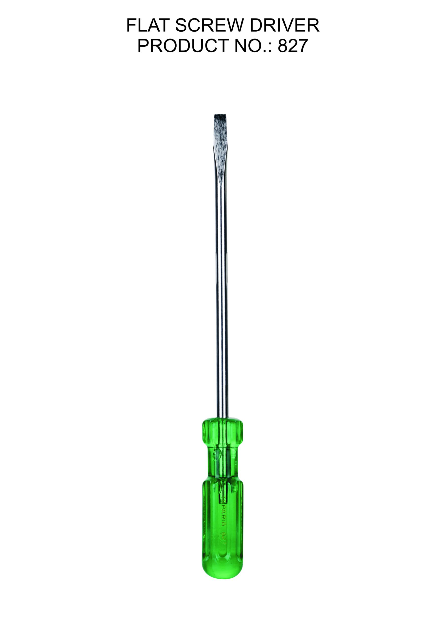 TAPARIA Flat Screw Driver 200mm dia 8mm 3A 827