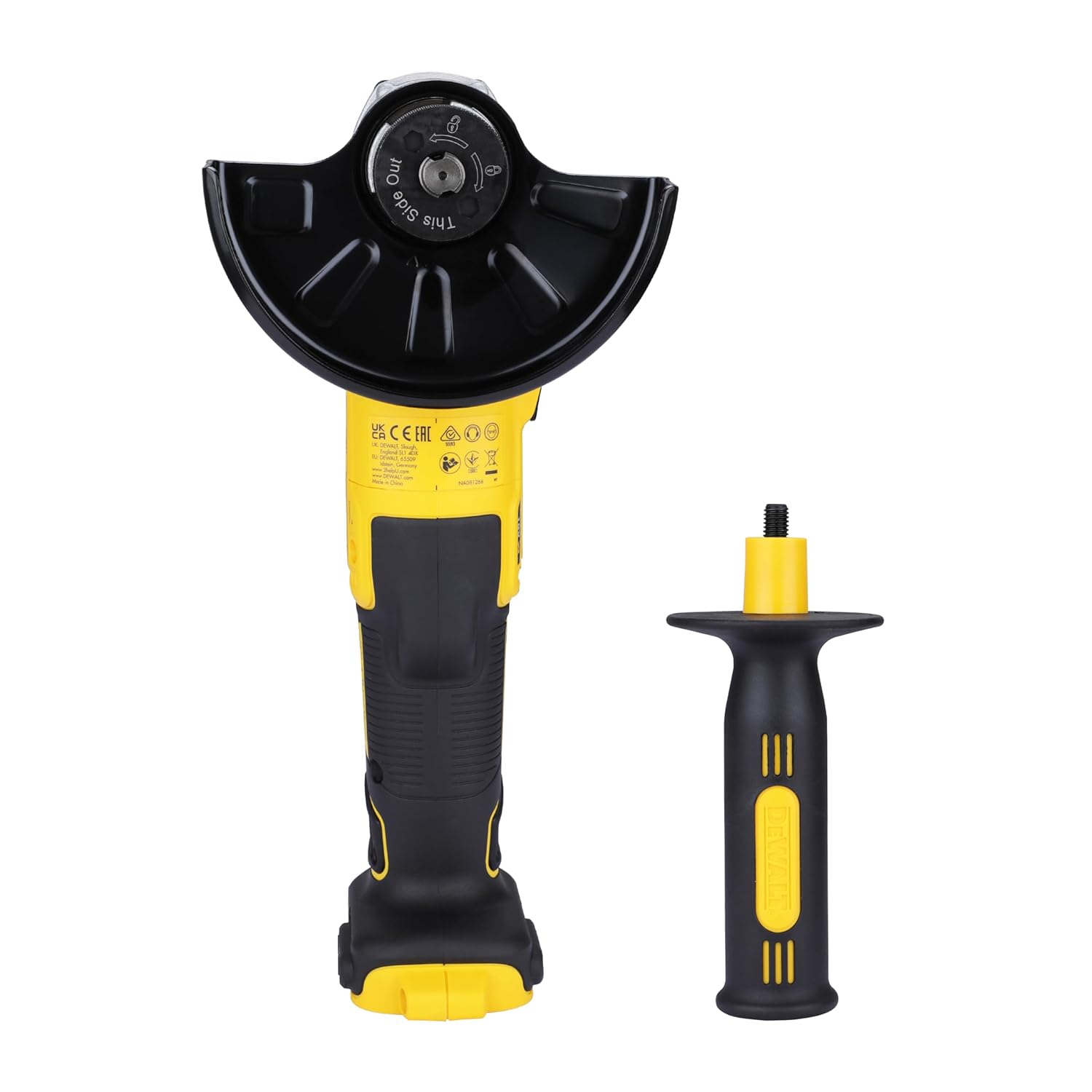 DEWALT DCG405N-XJ 18V 125mm XR Li-ion Cordless Angle Grinder with Brushless Motor – Perform and Protect Shield (Bare Tool)