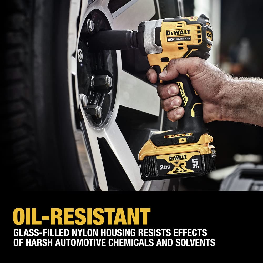 DEWALT DCF911P2-IN 20V MAX 12 in. Cordless Impact Wrench with Hog Ring Anvil Kit