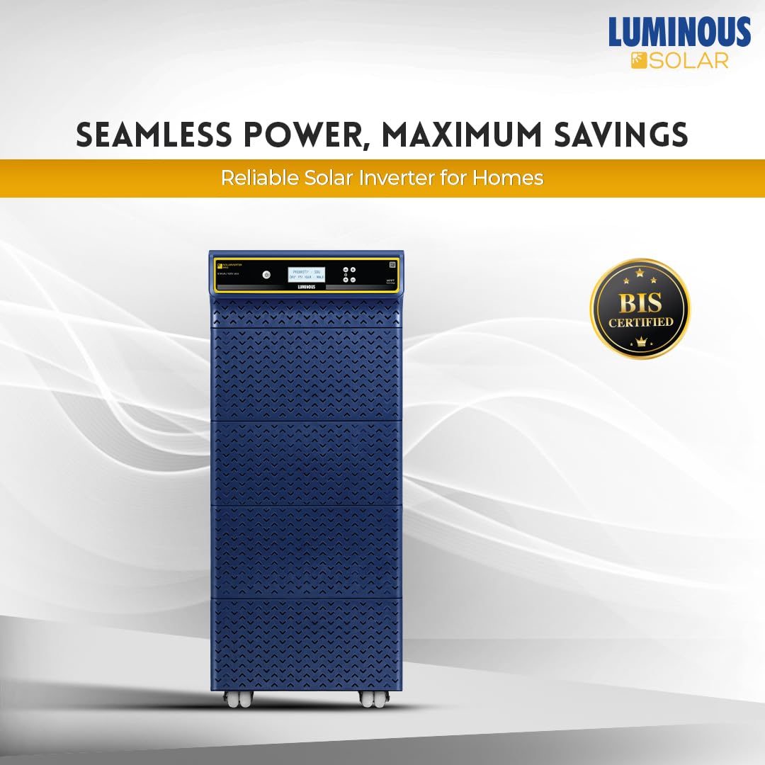 Luminous SOLARVERTER PRO 10.1KVA ECO – Hybrid Solar Inverter, 120V, Pure Sine Wave, Smart Energy Management, High Efficiency, 2 Years Warranty