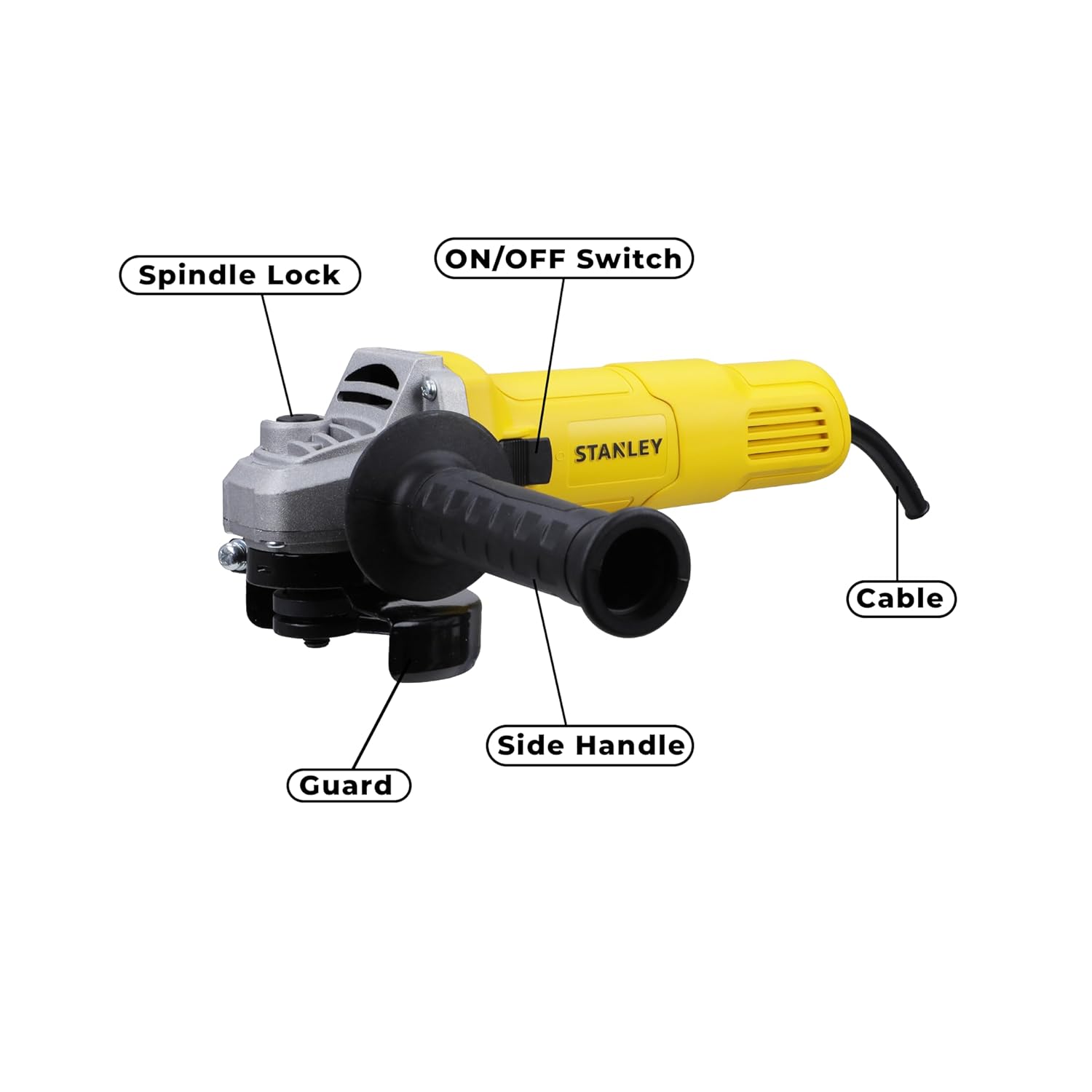 STANLEY SG6100-IN 620W 100mm SLIM Small Angle Grinder