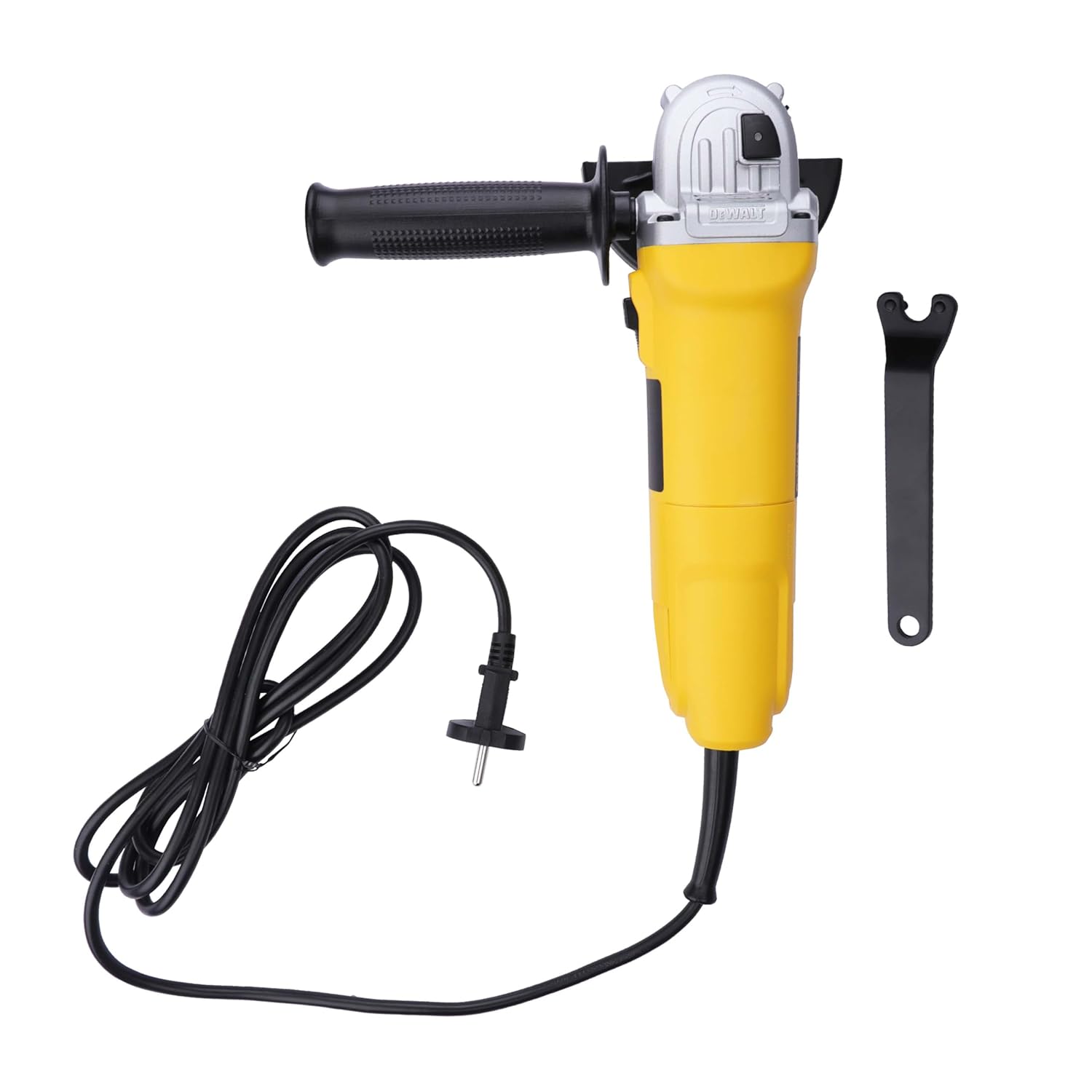 DEWALT DW802-IN, 850W, 4” (100mm) Heavy Duty Angle Grinder Engineered For Heavy Duty Applications with Spindle Lock and Slide switch, 2 Year Warranty