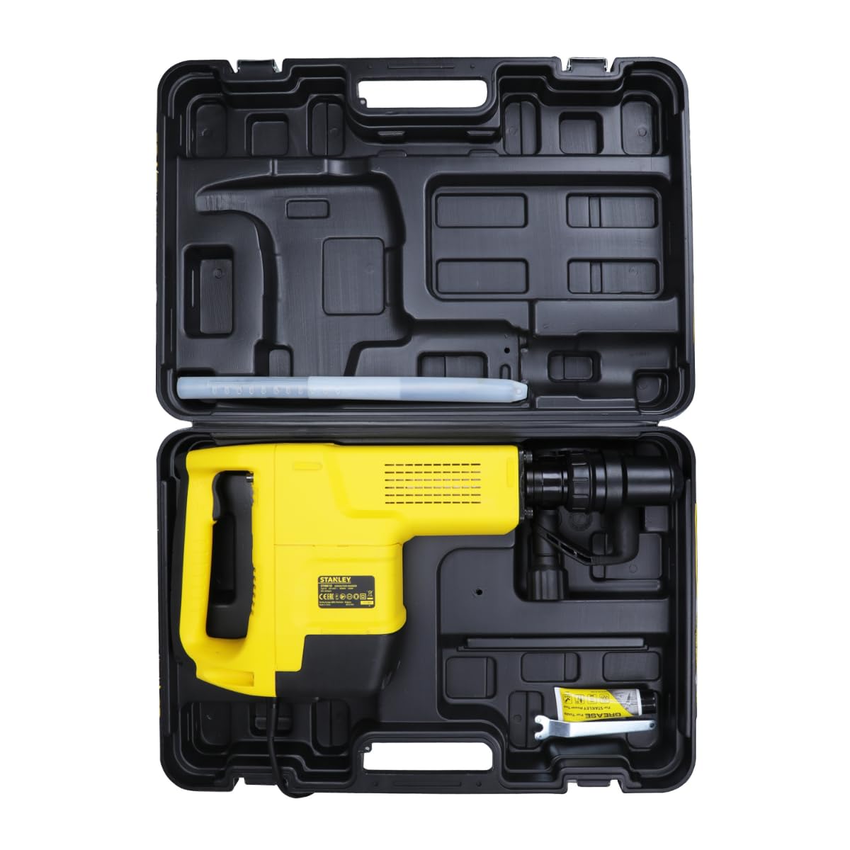 STANLEY STHM10K-IN Demolition Hammer with Kitbox 7 Chisel Designed For Total Demolition 1600W 10Kg SDS-Max