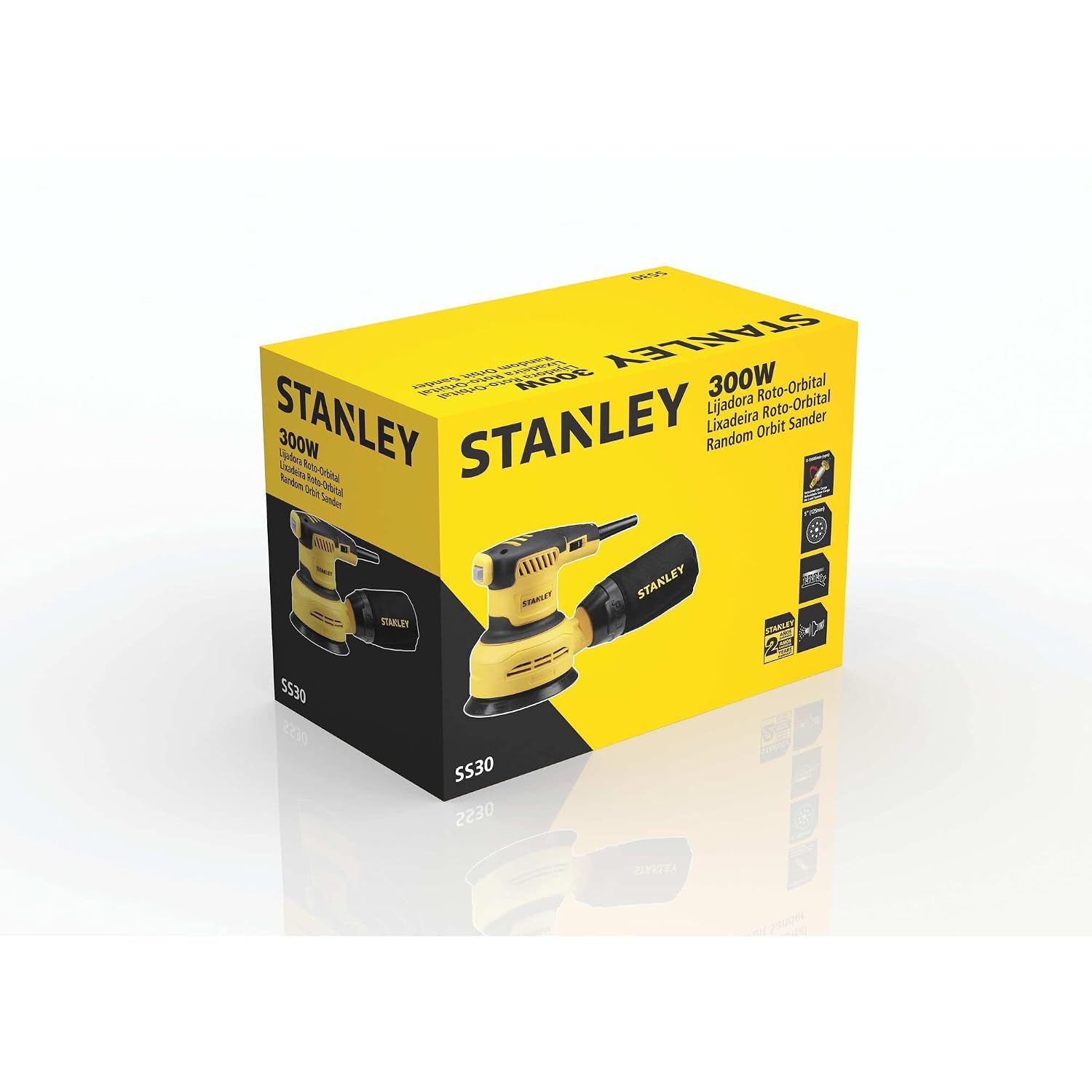 STANLEY SS30 300W 125mm Variable Speed Random Orbital Sander