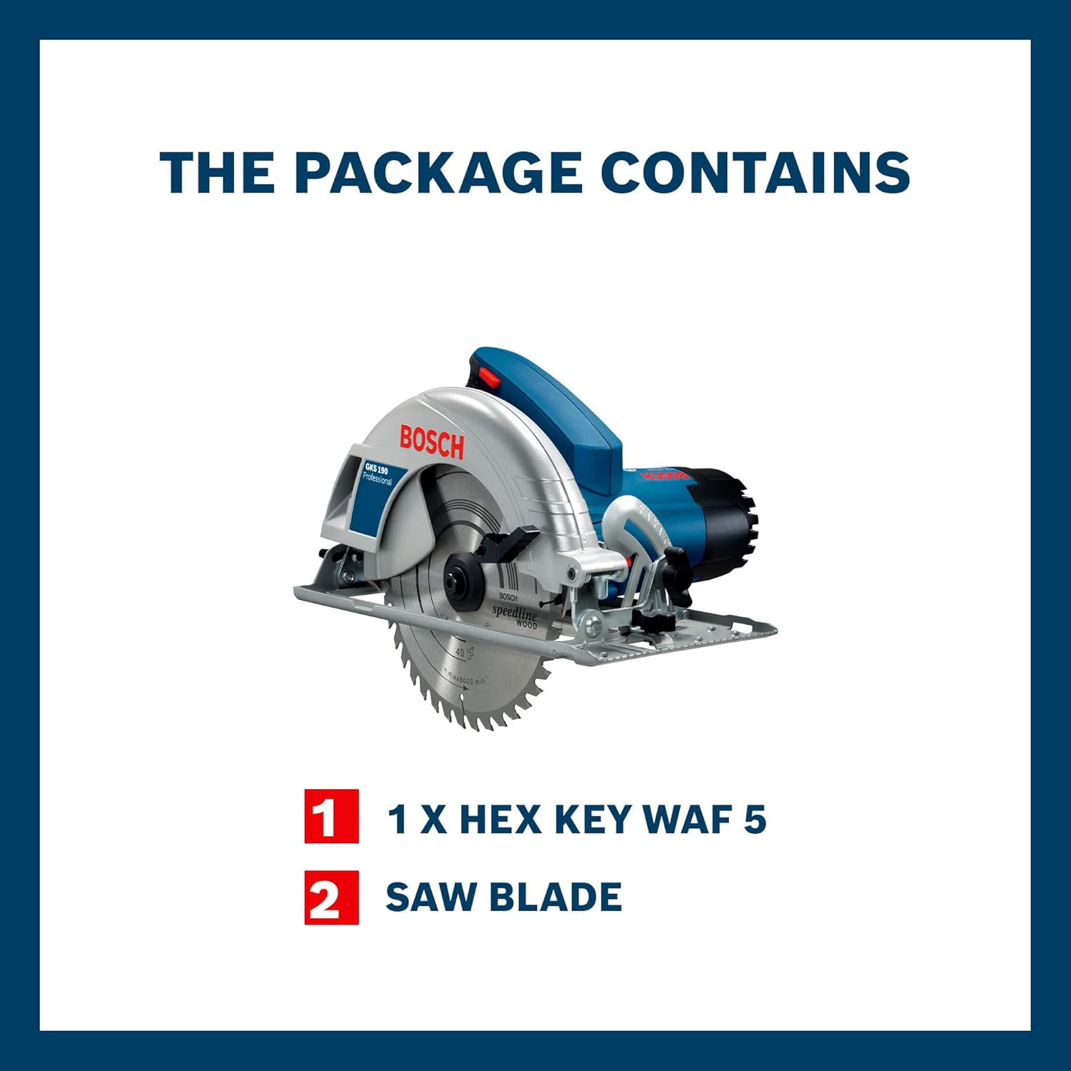 Bosch GKS 190 Professional Corded Circular Saw, 1400W Motor