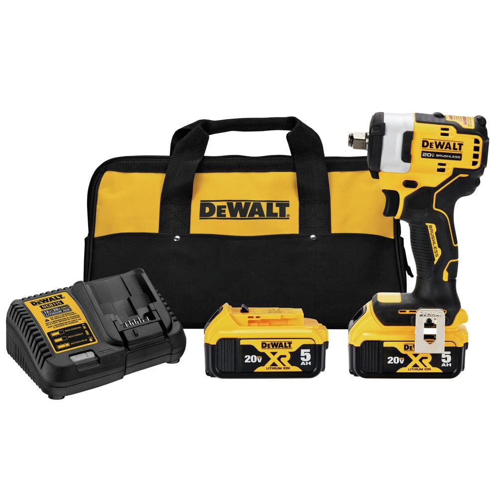 DEWALT DCF911P2-IN 20V MAX 12 in. Cordless Impact Wrench with Hog Ring Anvil Kit
