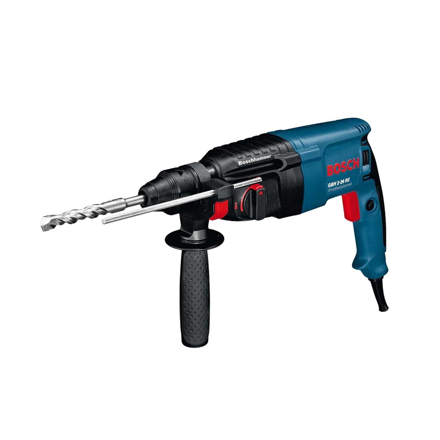 BOSCH GBH 2-26 RE Professional Rotary Hammer – SDS Plus | 800 W | SDS Plus Tool Holder | Rated Speed 0-900 rpm | Impact Rate 0-4000 BPM | Impact energy 0-2.7 J| Rotation Control Clutch