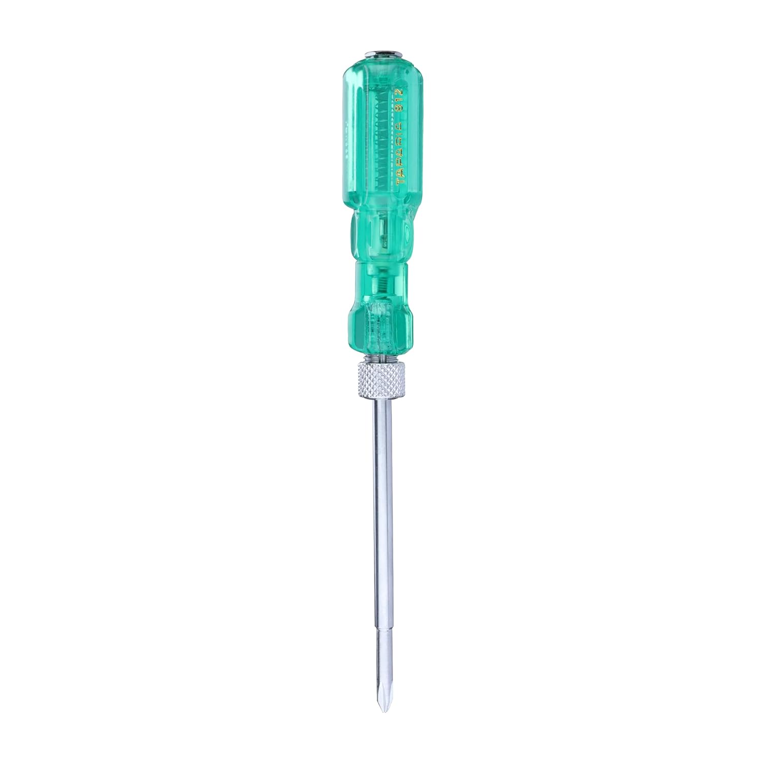 Taparia 812 Screw Driver Set with Neon Bulb, Silver & Green, 1 Piece
